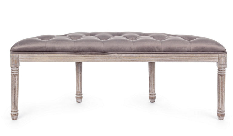 Panca "Tilde" per interno, con Struttura In Legno Di Betulla E Rubberwood, da 125x42x48h cm