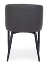 Sedia Chris con gambe in acciaio verniciato a polvere, per arredo interno 54 x 54 x h 76 cm