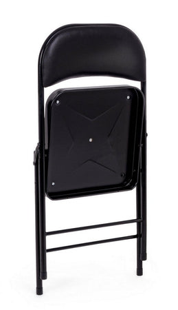 Sedia "Felicity" con struttura in tubolare di acciaio ø22 mm verniciato a polvere (poliestere), per arredo interno 45 x 45 x h 78 cm