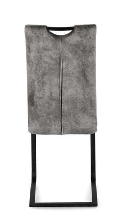Sedia "Kenneth" con gambe in acciaio verniciato a polvere epossidica, per arredo interno 42 x 56 x h 102 cm