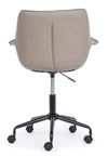 Poltrona Joshua da ufficio ergonomica, rivestimento in similpelle con braccioli e ruote