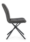 Sedia Kepler con gambe in acciaio verniciato a polvere epossidica, per arredo interno 50 x 66 x h 94 cm