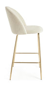 Sgabello da bar Carry per interno, Struttura In Acciaio E Compensato, 38 x  x 38 x 75 cm