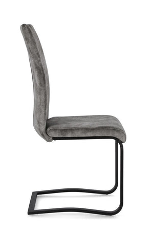 Sedia "Kenneth" con gambe in acciaio verniciato a polvere epossidica, per arredo interno 42 x 56 x h 102 cm