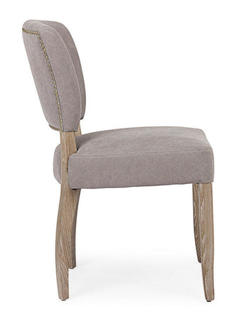 Sedia "Maratriz" con struttura in legno di frassino con finitura a base di nitrocellulosa, per arredo interno 52 x 63 x h 90 cm