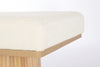 Panca Floriana per interno, con Struttura In Mdf E Compensato, da 122x46x42,5h cm