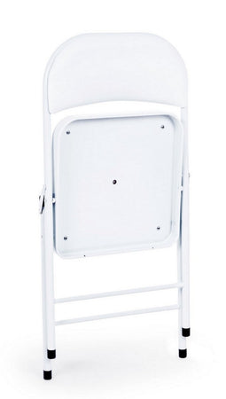 Sedia "Felicity" con struttura in tubolare di acciaio ø22 mm verniciato a polvere (poliestere), per arredo interno 45 x 45 x h 78 cm