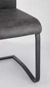 Sedia Kenneth con gambe in acciaio verniciato a polvere epossidica, per arredo interno 42 x 56 x h 102 cm