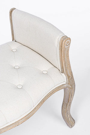 Panca Singola "Diva" per interno, con Struttura In Rubber Wood, da 71x48x60h cm