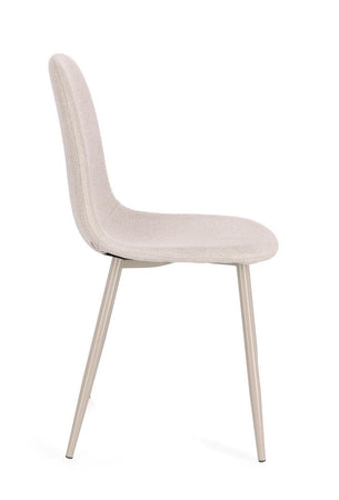Sedia "Irelia" con struttura seduta e schienale in compensato, per arredo interno 52,5 x 42,5 x h 90 cm