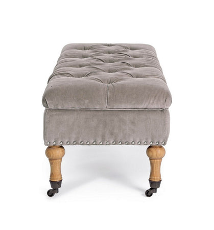 Panca Contenitore "Arlette" per interno, con Struttura In Legno Di Pino E Compensato, da 110x44x40h cm