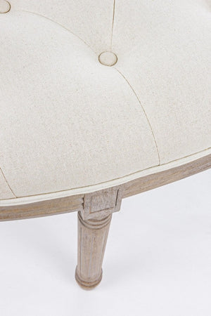 Panca "Tilde" per interno, con Struttura In Legno Di Betulla E Rubberwood, da 125x42x48h cm