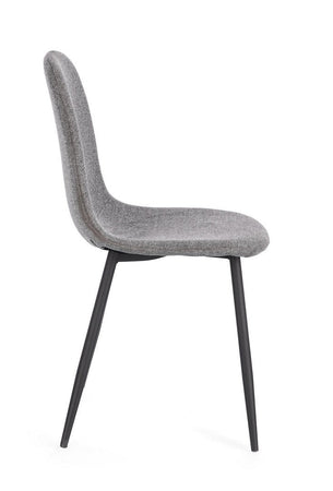 Sedia "Irelia" con struttura seduta e schienale in compensato, per arredo interno 52,5 x 42,5 x h 90 cm