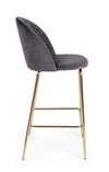 Sgabello da bar Carry per interno, Struttura In Acciaio E Compensato, 38 x  x 38 x 75 cm
