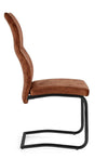 Sedia Thelma con struttura in acciaio, per arredo interno 43,5 x 62 x h 102 cm