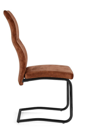 Sedia "Thelma" con struttura in acciaio, per arredo interno 43,5 x 62 x h 102 cm