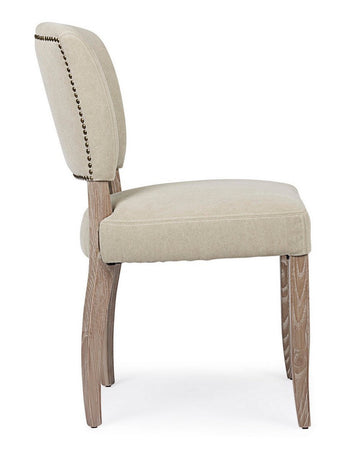 Sedia "Maratriz" con struttura in legno di frassino con finitura a base di nitrocellulosa, per arredo interno 52 x 63 x h 90 cm