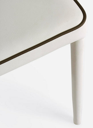 Sedia "Achille" con struttura in acciaio, per arredo interno 43,5 x 53,5 x h 92 cm