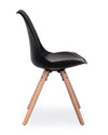 Sedia New Trend con gambe in legno di faggio, per arredo interno 54 x 49 x h 83,5 cm
