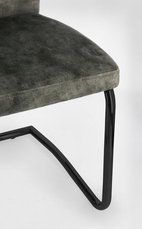 Sedia "Thelma" con struttura in acciaio, per arredo interno 43,5 x 62 x h 102 cm