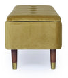 Panca Contenitore Kira per interno, con Struttura In Mdf E Compensato, da 120x42x42h cm