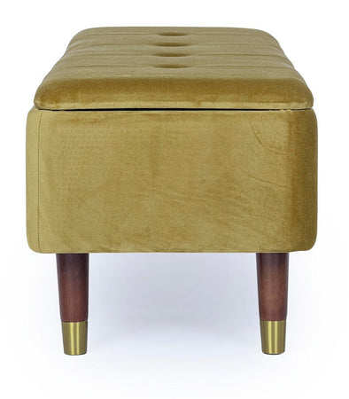 Panca Contenitore "Kira" per interno, con Struttura In Mdf E Compensato, da 120x42x42h cm