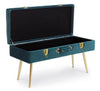 Panca Contenitore Polina per interno, con Struttura In Mdf, da 80x34x42h cm