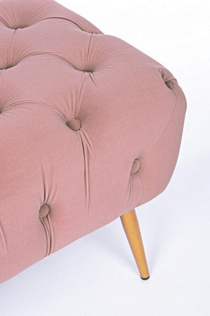Panca "Giacinta" per interno, con Struttura In Mdf E Compensato, da 103x46x40h cm