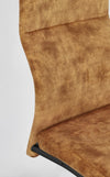 Sedia Thelma con struttura in acciaio, per arredo interno 43,5 x 62 x h 102 cm
