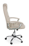 Poltrona Dehli da ufficio ergonomica, rivestimento in similpelle con braccioli e ruote