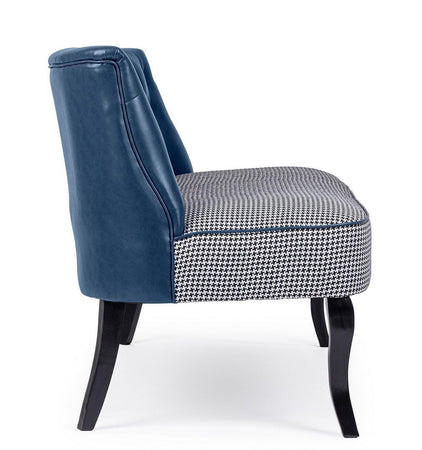 Divano 2 Posti "Batilda" per interno, Struttura In Legno Di Pino E Compensato, Gambe In Legno Di Pino,  136 x 66 x 76 h cm