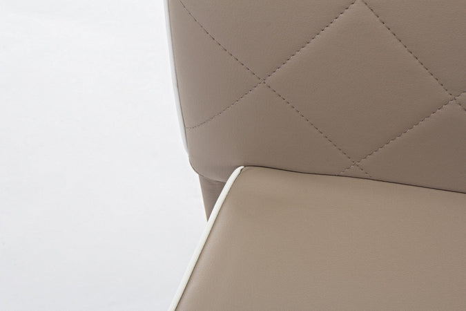 Sedia "Achille" con struttura in acciaio, per arredo interno 43,5 x 53,5 x h 92 cm