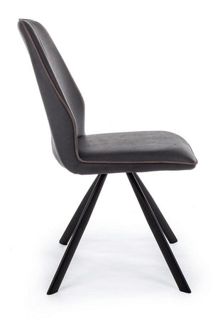 Sedia "Maxwell" con struttura in compensato, per arredo interno 44 x 62 x h 88 cm