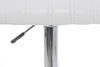 Sgabello da bar Barclay per interno, Struttura In Acciaio Cromato, 46 x 52 x 88,5/109,5 cm