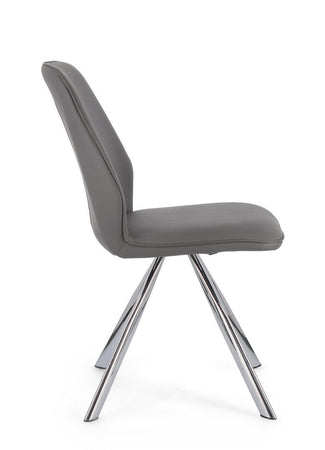 Sedia "Maxwell" con struttura in compensato, per arredo interno 44 x 62 x h 88 cm