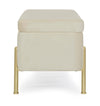 Panca Contenitore Irina per interno, con Struttura In Mdf E Compensato, da 110x42x42h cm