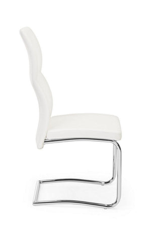Sedia "Thelma" con struttura in acciaio, per arredo interno 43,5 x 62 x h 102 cm