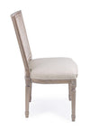 Sedia Liliane con struttura in legno di frassino, con cuscino da 48 x 65 x h 96 cm