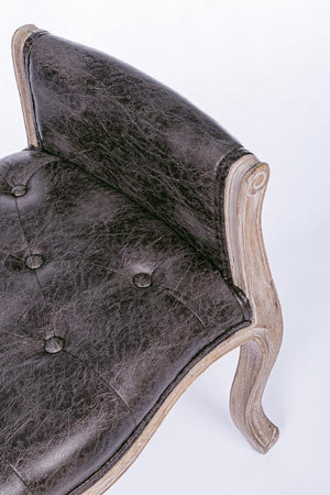 Panca Singola "Diva" per interno, con Struttura In Rubber Wood, da 71x48x60h cm
