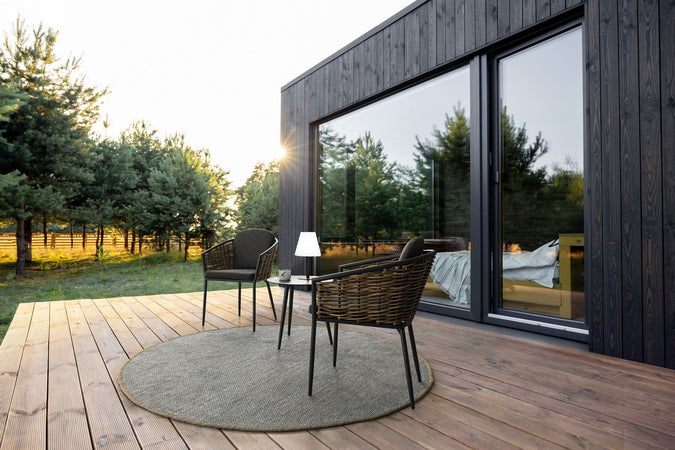 Tavolino ovale "Ridley" con struttura in alluminio per esterno e giardino, resistente