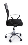 Poltrona Nairobi da ufficio ergonomica con braccioli, altezza regolabile, colore nero