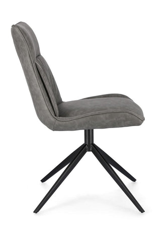 Sedia "Jordan" con gambe in acciaio verniciato a polvere epossidica, per arredo interno 50 x 64 x h 86 cm