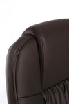 Poltrona Dehli da ufficio ergonomica, rivestimento in similpelle con braccioli e ruote