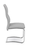 Sedia Thelma con struttura in acciaio, per arredo interno 43,5 x 62 x h 102 cm