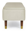 Panca Contenitore Kira per interno, con Struttura In Mdf E Compensato, da 120x42x42h cm
