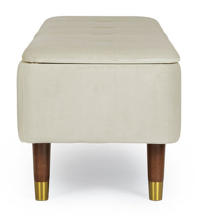 Panca Contenitore "Kira" per interno, con Struttura In Mdf E Compensato, da 120x42x42h cm