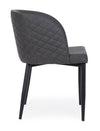 Sedia Chris con gambe in acciaio verniciato a polvere, per arredo interno 54 x 54 x h 76 cm
