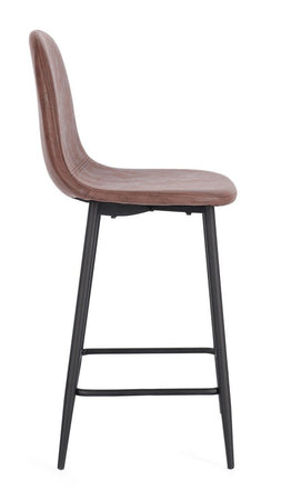 Sgabello per interno "Irelia" Struttura Seduta E Schienale In Compensato, 46 x 39 x 92 h cm