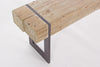 Panca Garrett per interno, con Struttura In Acciaio, da 200x30x45h cm