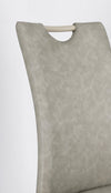 Sedia Kenneth con gambe in acciaio verniciato a polvere epossidica, per arredo interno 42 x 56 x h 102 cm